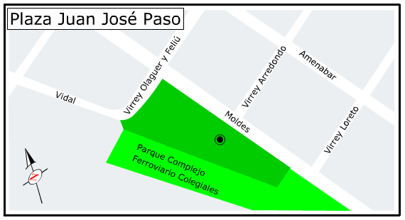 Plano Plaza Juan José Paso