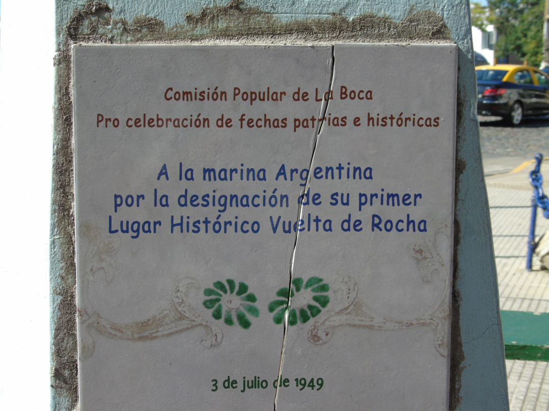 Placa Comisión Popular de La Boca 1949