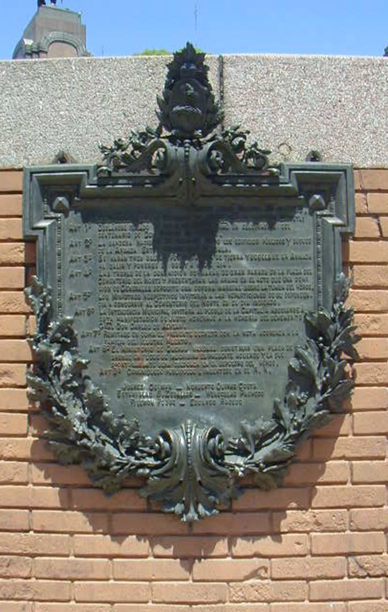 HOMENAJE AL GENERAL CARLOS MARIA DE ALVEAR