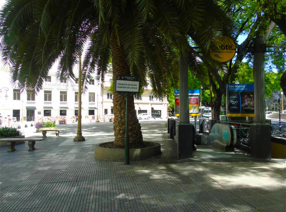 Vista de la plazoleta